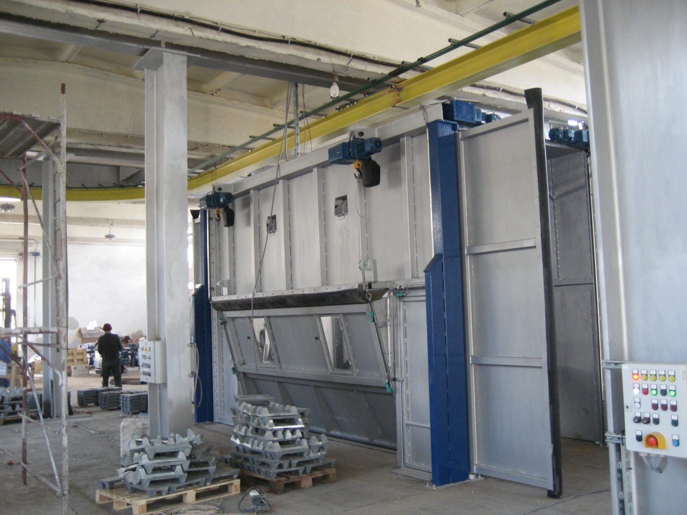 Zinkbad mit Einhausung